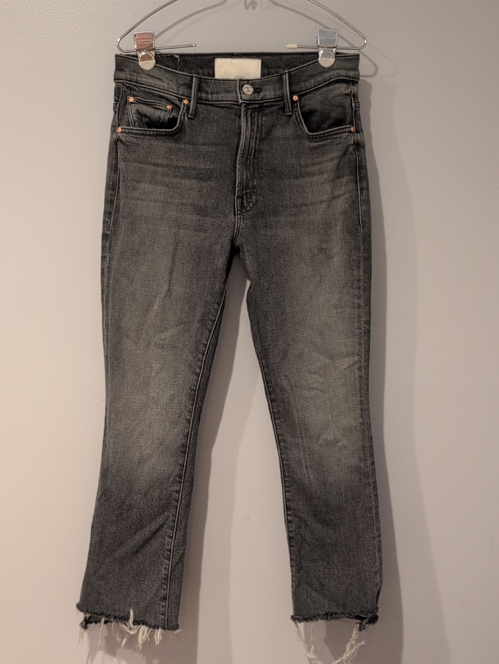 Mother Superior Jeans Insider Crop Step Fray In Moshpit Memories Wash Size 28